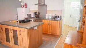 Fridge, microwave, toaster