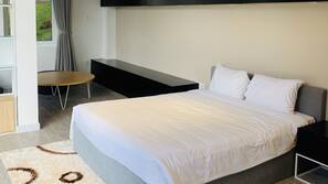 In-room safe, desk, laptop workspace, blackout drapes