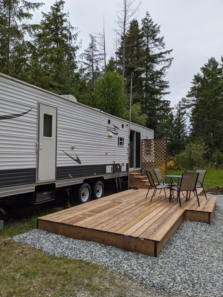 Lily Lake Rock RV surrounded by nature Madeira Park Vrbo