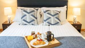 Premium bedding, individually decorated, individually furnished