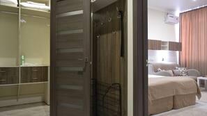Blackout drapes, soundproofing, iron/ironing board, free WiFi