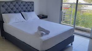 Premium bedding, individually decorated, individually furnished