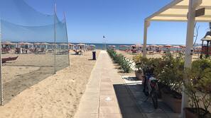 On the beach, white sand, beach bar