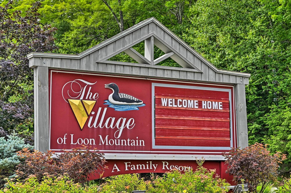 Village of Loon Mtn Condo w/ Fireplace & Balcony!