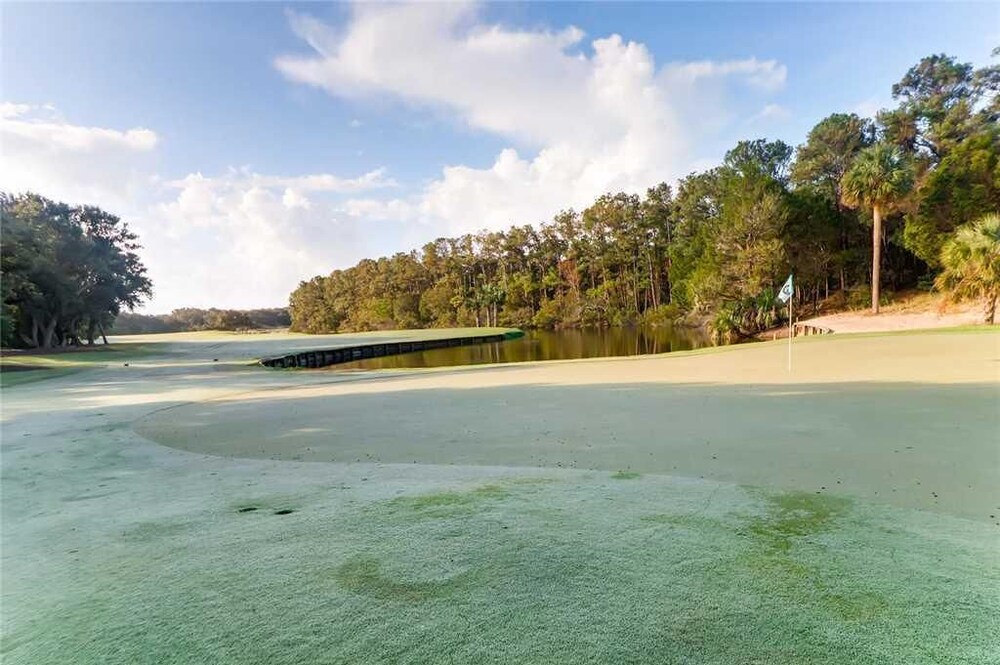 Watch the golfers play, quiet forest area, spacious home, BHI