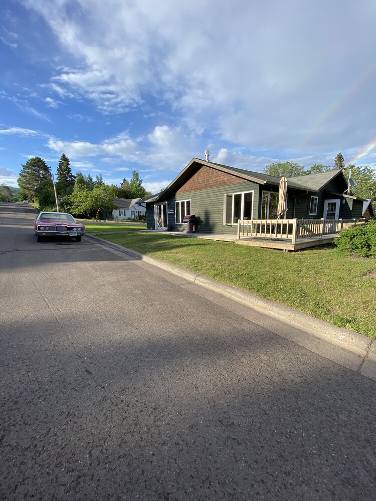 Great harbor view Right in the heart of grand Marais .