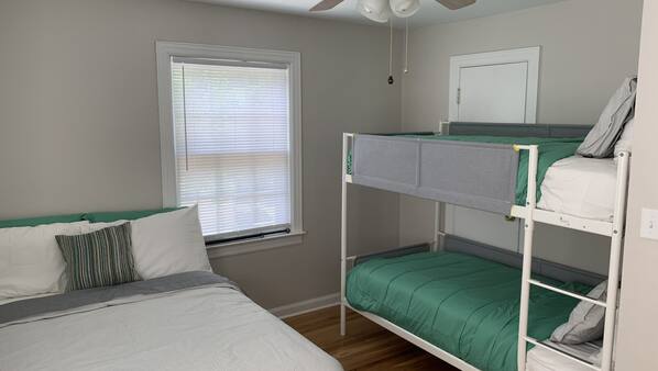 2 bedrooms, bed sheets