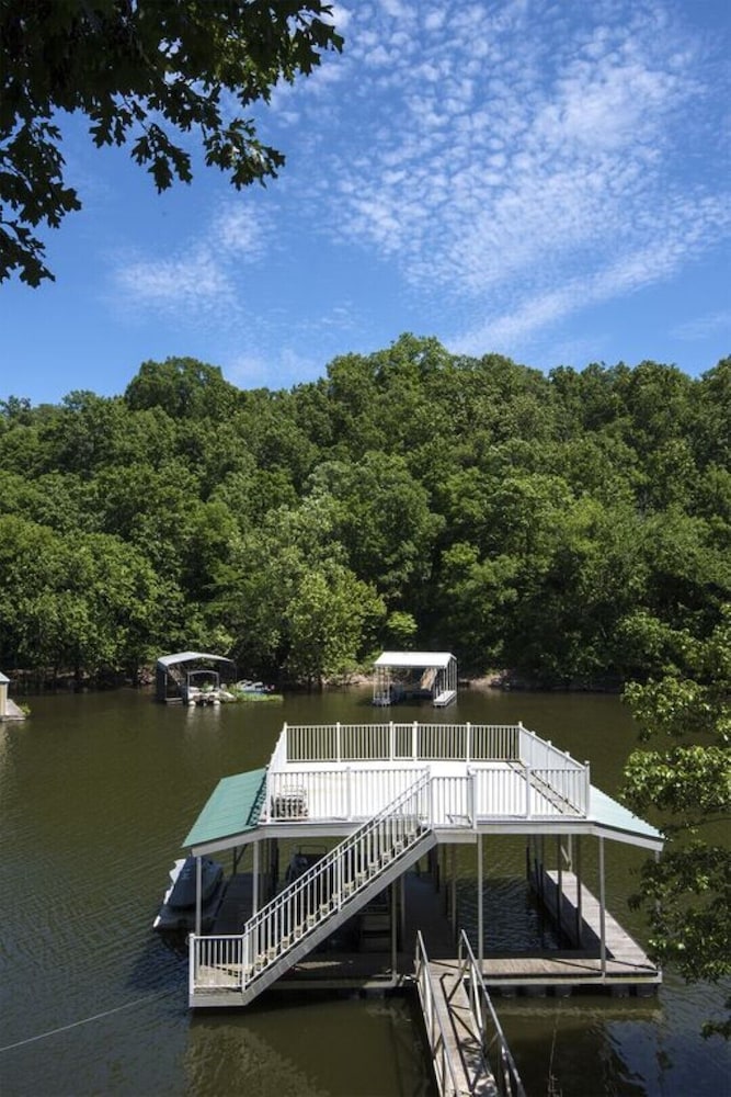 Grand Lakeside Escape with Double Decker Dock! 