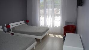 Individually decorated, individually furnished, iron/ironing board