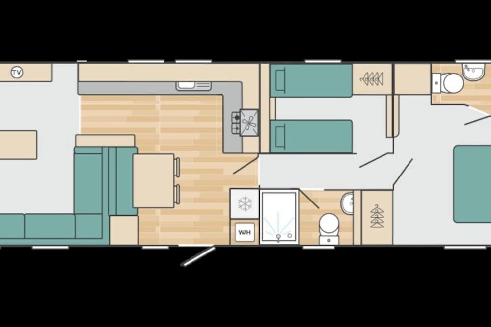 Lovely 2-bed Caravan in Prestonpans