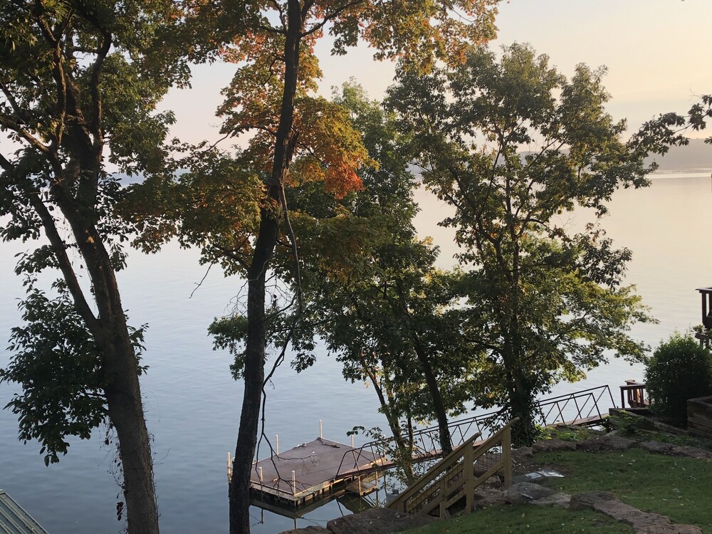 Rustic charm awaits you on Monkey Island with beautiful views of Grand Lake.