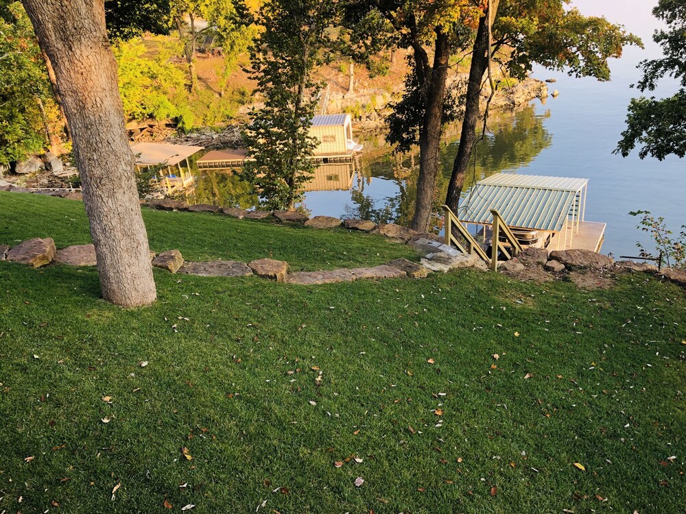 Rustic charm awaits you on Monkey Island with beautiful views of Grand Lake.