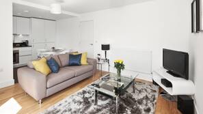 1 bedroom, desk, blackout curtains, iron/ironing board