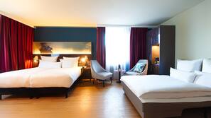 Minibar, desk, blackout curtains, free WiFi