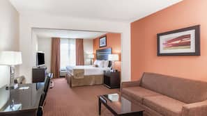 In-room safe, desk, iron/ironing board, free cribs/infant beds