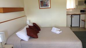 Desk, blackout curtains, iron/ironing board, free WiFi