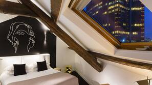 Premium bedding, in-room safe, individually decorated, desk