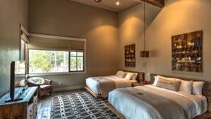Premium bedding, free WiFi, linens
