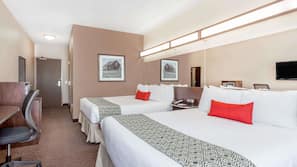 Desk, blackout drapes, iron/ironing board, free WiFi