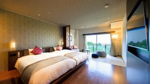 In-room safe, desk, laptop workspace, blackout curtains
