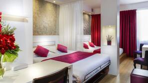 Egyptian cotton sheets, premium bedding, memory foam beds, in-room safe