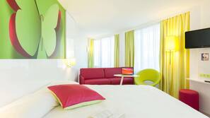 Premium bedding, individually decorated, individually furnished, desk