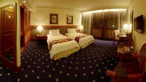 Free minibar, in-room safe, desk, iron/ironing board