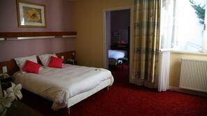 Desk, soundproofing, iron/ironing board, free cribs/infant beds