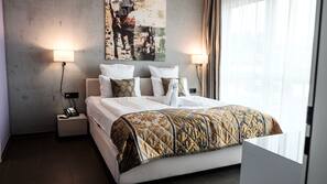 Hypoallergeen beddengoed, een minibar, een kluis op de kamer