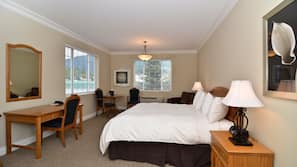 Premium bedding, pillow top beds, in-room safe, individually decorated