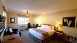 Premium bedding, pillow top beds, in-room safe, individually decorated