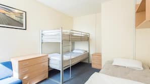 Iron/ironing board, rollaway beds, linens