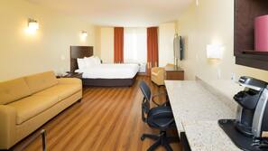 Premium bedding, down comforters, in-room safe, desk
