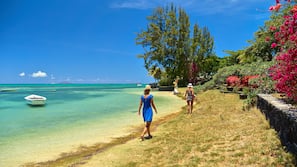Plage, serviettes de plage, snorkeling, kayak