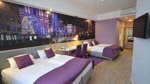 Select Comfort beds, in-room safe, blackout drapes, rollaway beds