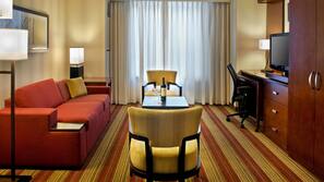 In-room safe, desk, laptop workspace, iron/ironing board