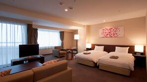 Down comforters, in-room safe, iron/ironing board, free WiFi