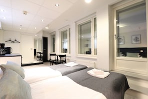 Basic Twin Room (summer balcony) | Laptop workspace, iron/ironing board, free WiFi, bed sheets