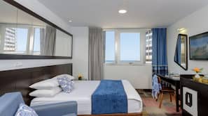 In-room safe, desk, laptop workspace, iron/ironing board