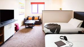 Surmatelas, coffres-forts dans les chambres, bureau