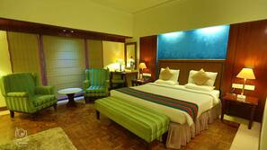 Free minibar items, in-room safe, desk, laptop workspace