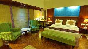 Free minibar items, in-room safe, desk, laptop workspace