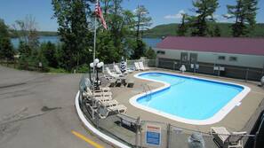 Indoor pool, seasonal outdoor pool