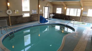 Indoor pool, seasonal outdoor pool