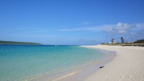 Private beach nearby, white sand