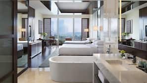 Pillowtop beds, minibar, in-room safe, desk