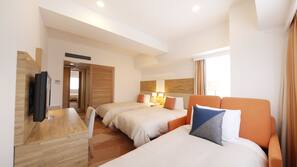 In-room safe, desk, blackout curtains, soundproofing