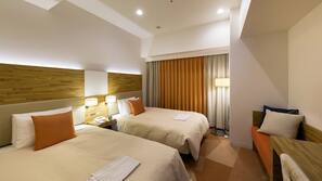 In-room safe, desk, blackout curtains, soundproofing