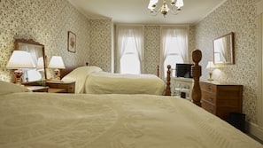 Frette Italian sheets, hypo-allergenic bedding, desk, iron/ironing board