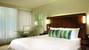 Egyptian cotton sheets, pillow top beds, in-room safe, desk
